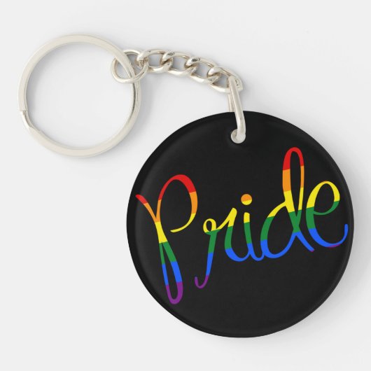 Gay PRIDE LGBT-sleutelhanger Sleutelhanger (Voorkant)
