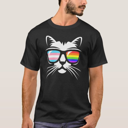 Gay Pride Lgbt Transgender Pride Kat Presenteert U T-shirt (Voorkant)