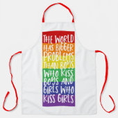 Gay Pride LGBT-wereld heeft grotere problemen Schort (Voorkant)