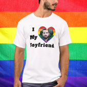 Gay Pride LGBTQ Aangepaste foto Ik hou van mijn vr T-shirt