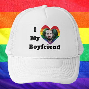 Gay Pride LGBTQ Aangepaste foto Ik hou van mijn vr Trucker Pet