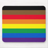 Gay Pride lgbtq diversiteit inclusief regenboogvla Muismat (Voorkant)