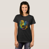 Gay Pride LGBTQ+ Lesbian Rainbow Kiss T-shirt (Voorkant volledig)