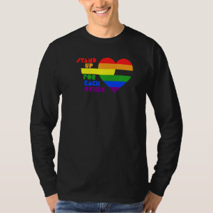 gay pride lgbtq lgbt gelijkheid regenboog hart gew t-shirt