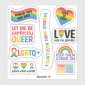 Gay Pride LGBTQ+ Month Bundle Sticker (Vel)