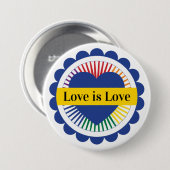 Gay Pride LGBTQ Rainbow Flag Love Ronde Button 7,6 Cm (Voorkant /achterkant)