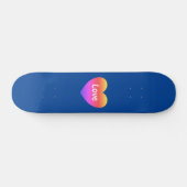 Gay Pride LGBTQ Rainbow Heart Love Blauw Persoonlijk Skateboard (Horizontaal)