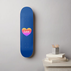 Gay Pride LGBTQ Rainbow Heart Love Blauw Persoonlijk Skateboard
