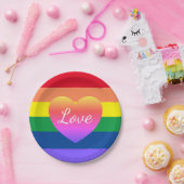 Gay Pride LGBTQ Rainbow Pride Party Papieren Bordje (Feest)