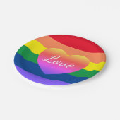 Gay Pride LGBTQ Rainbow Pride Party Papieren Bordje (Gekanteld)