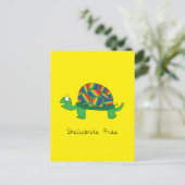 Gay Pride LGBTQ schildpad schildpad Briefkaart (Staand voorkant)