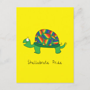 Gay Pride LGBTQ schildpad schildpad Briefkaart