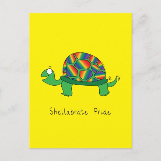 Gay Pride LGBTQ schildpad schildpad Briefkaart (Voorkant)