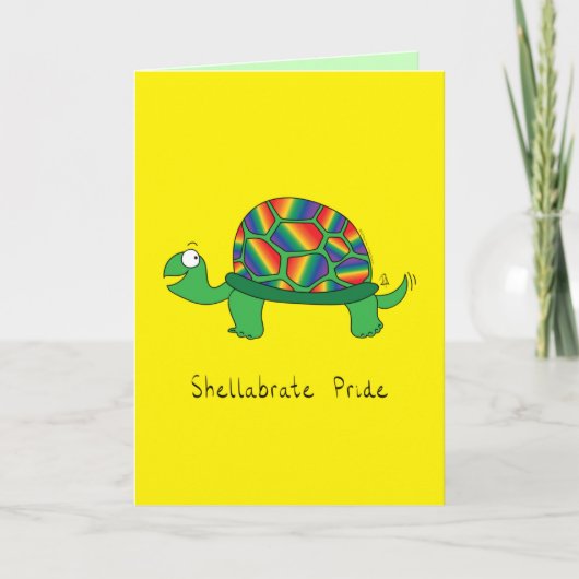 Gay Pride LGBTQ schildpad schildpad Kaart (Voorkant)