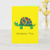 Gay Pride LGBTQ schildpad schildpad Kaart (Gele Bloem)