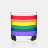 Gay Pride LGBTQ stemmen Rainbow 2024 Verkiezingen Whisky Glas (Links)
