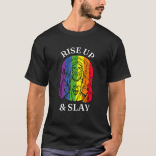 Gay Pride LGBTQ stijgt omhoog en legt T-shirt