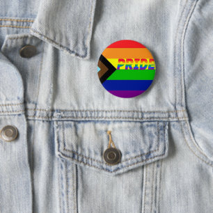 Gay Pride LGBTQ+ Voortgang Advocatie  Ronde Button 5,7 Cm
