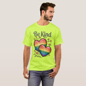 Gay Pride LGBTQ Wees aardig T-shirt (Voorkant volledig)