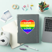Gay Pride liefde is liefde Sticker (iPad Cover)