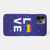 Gay Pride Liefde Regenboog Hart Case-Mate iPhone Case (Achterkant (horizontaal))