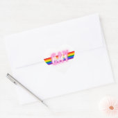 Gay Pride Liefde voor iedereen Hart Sticker (Envelop)