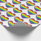 Gay Pride Liefdes Harten Cadeaupapier (Hoek)