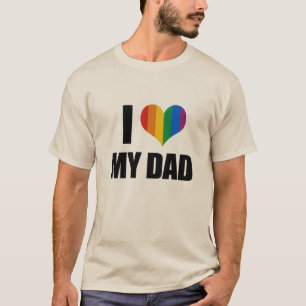 Gay Pride Love dad T-shirt