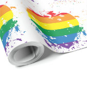 Gay Pride Love Heart Cadeaupapier (Rol Hoek)