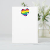 Gay Pride Love Heart Kaart (Staand voorkant)