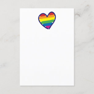 Gay Pride Love Heart Kaart