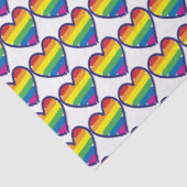 Gay Pride Love Heart Tissuepapier (Detail)
