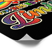 Gay Pride Love heeft geen grenzen aan Gezegde Infi Poster (Hoek)