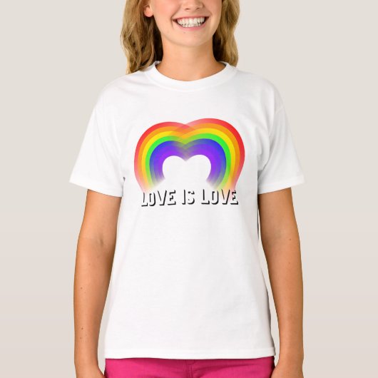 Gay Pride Love T-shirt (Voorkant)