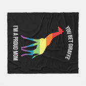 Gay Pride Ma LGBT Fleece Deken (Voorkant (Horizontaal))