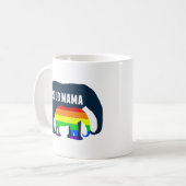 Gay Pride Ma Proud Mama Elephant Rainbow LGBTQ Koffiemok (Voorkant links)