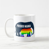 Gay Pride Ma Proud Mama Elephant Rainbow LGBTQ Koffiemok (Links)