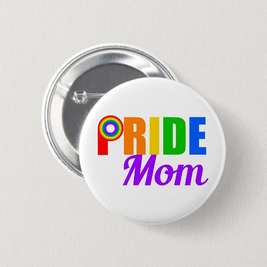 Gay Pride Ma Rainbow Ronde Button 5,7 Cm (Voorkant /achterkant)