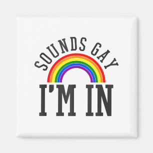 Gay Pride Maand Klinkt Gay Regenboog Grappige Quot Magneet