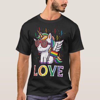 Gay Pride Maand Liefde Eenhoorn Lgbtq Bondgenoot R T-shirt