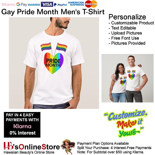 Gay Pride Maand Mannen T-shirt