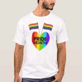 Gay Pride Maand Mannen T-shirt (Voorkant)