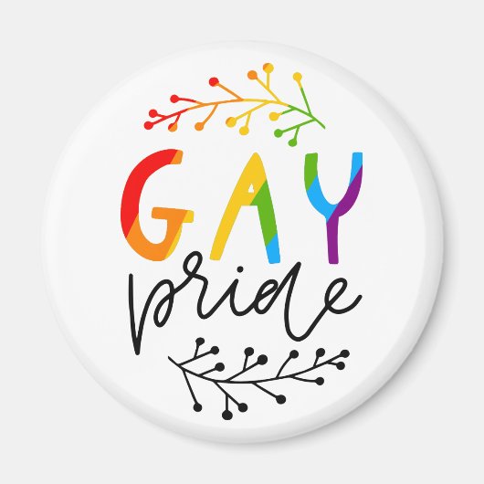 Gay Pride Magneet (Voorkant)