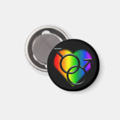 Gay Pride Magneten Same-Sex Man Liefde Magneet (Voorkant / Achterkant)