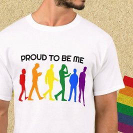 Gay Pride Male Silhouettes T-shirt