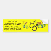 Gay Pride Male Symbol Bumpersticker (Voorkant)