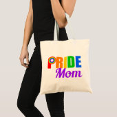 Gay Pride Mam Rainbow-tekst LGBTQ Tote Bag (Voorkant (product))