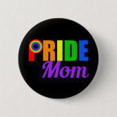 Gay Pride mama Ronde Button 5,7 Cm (Voorkant)