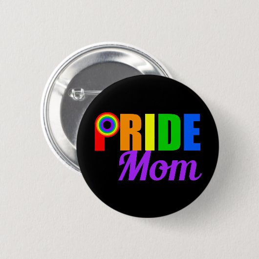 Gay Pride mama Ronde Button 5,7 Cm (Voorkant /achterkant)