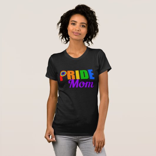 Gay Pride mama T-shirt (Voorkant volledig)